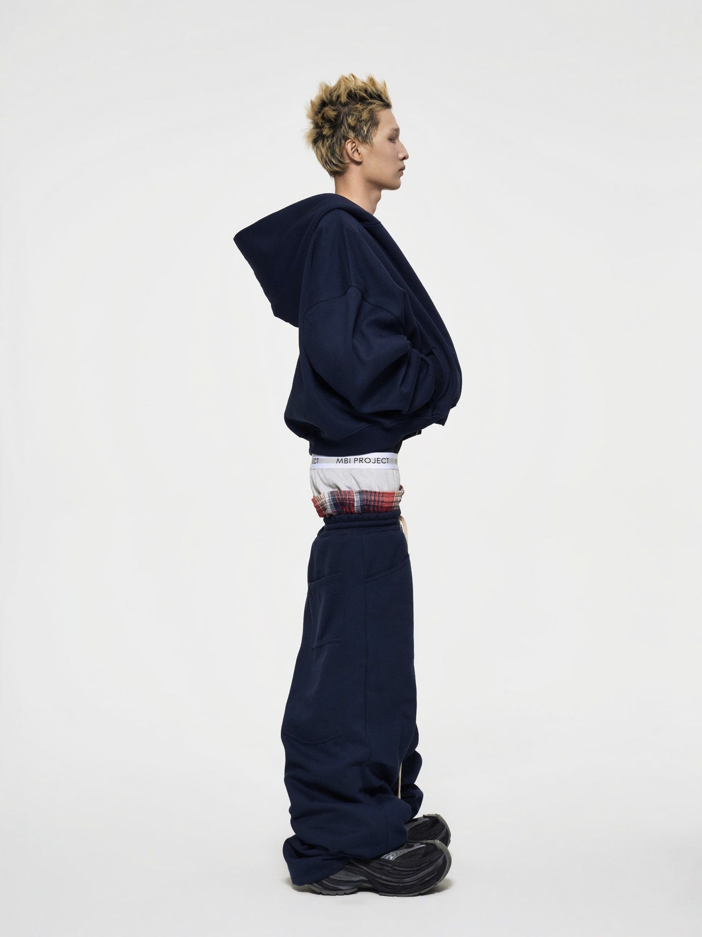 "SIGNATURE" LOGO SWEATPANTS - NAVY