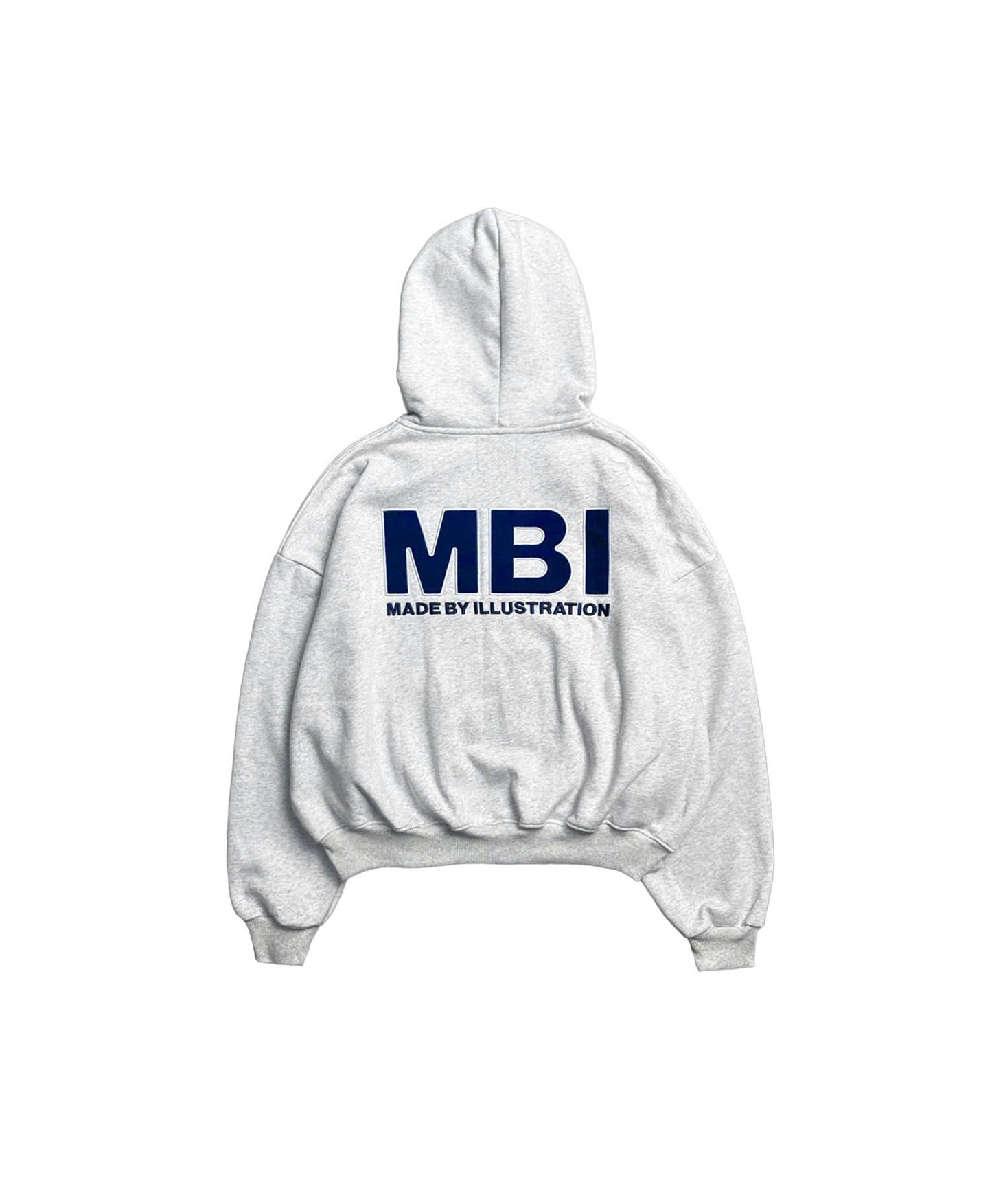 SIGNATURE LOGO ZIP HOODIE - GRAY