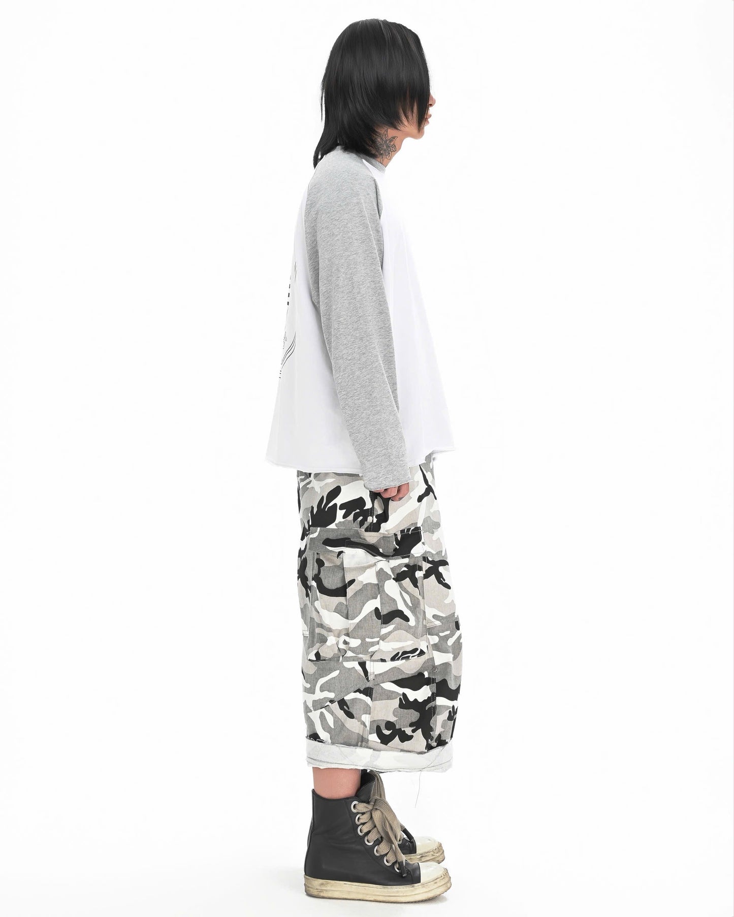 2IN1 FADED MILI PANTS - Panda Camo