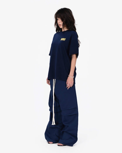 "SIGNATURE" LOGO SWEATPANTS - NAVY