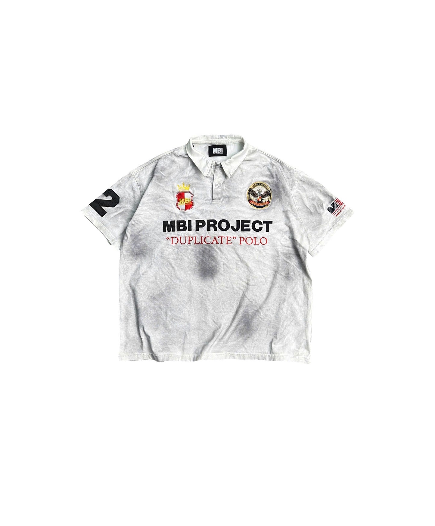 MBI | UNIFORM WASHED POLO - DIRTY WHITE