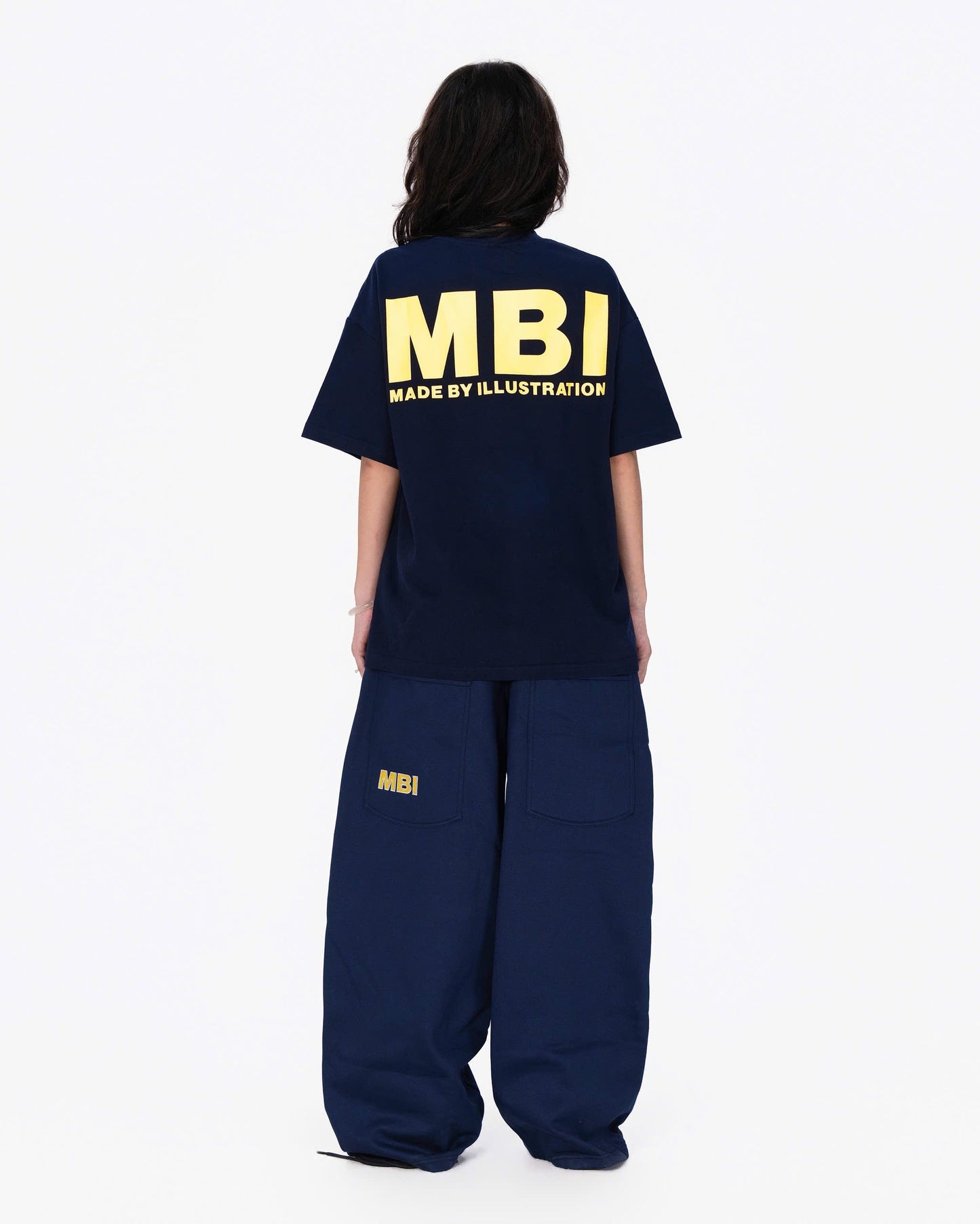 "SIGNATURE" LOGO SWEATPANTS - NAVY