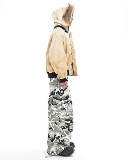 MBI FLIGHT BOMBER JACKET - Dirty Cream