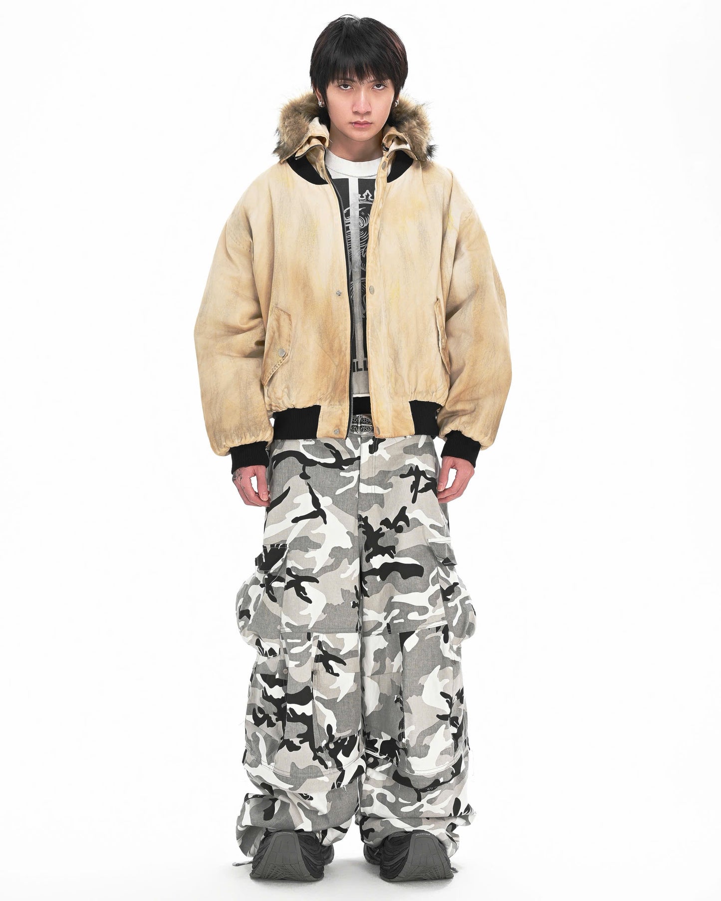 MBI FLIGHT BOMBER JACKET - Dirty Cream