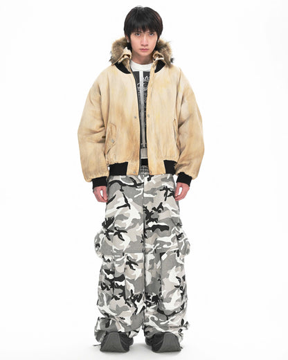 MBI FLIGHT BOMBER JACKET - Dirty Cream