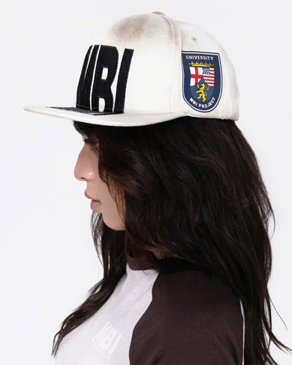 MBI UNIVERSITY SNAPBACK - DIRTY WHITE