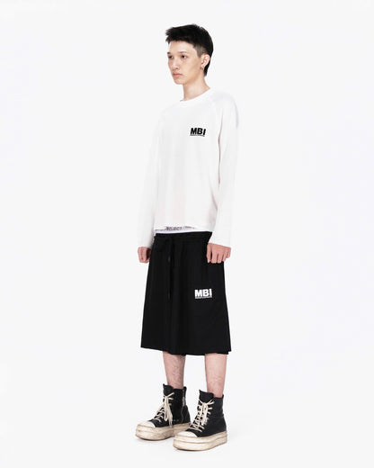 DOUBLE WAISTED SHORT - BLACK