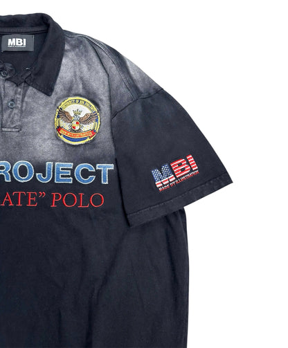 MBI | UNIFORM WASHED POLO - FADED BLACK