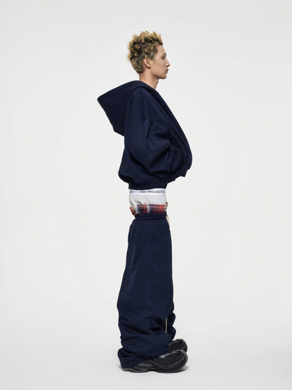 "SIGNATURE" LOGO SWEATPANTS - NAVY