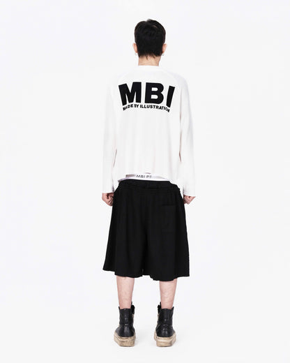 DOUBLE WAISTED SHORT - BLACK