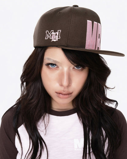 MBI UNIVERSITY SNAPBACK - BROWN PINK
