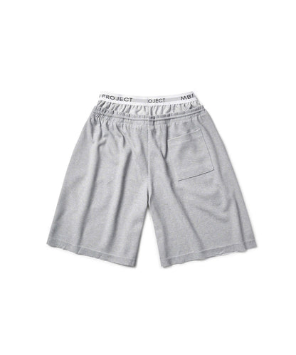 DOUBLE WAISTED SHORT - GRAY