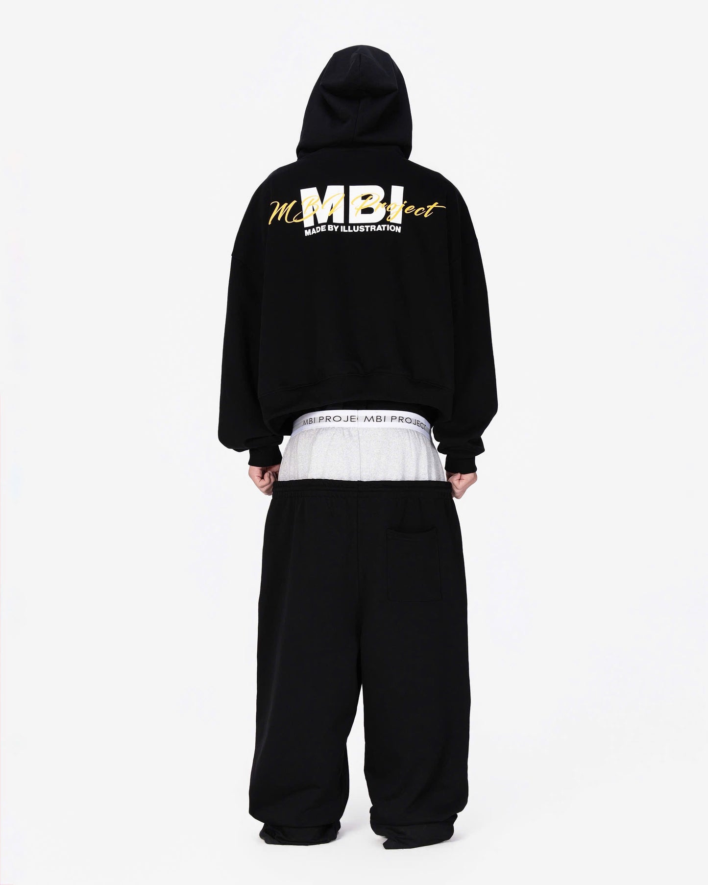 MBI PROJECT ZIP HOODIE - BLACK