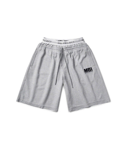 DOUBLE WAISTED SHORT - GRAY