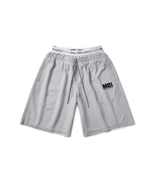 DOUBLE WAISTED SHORT - GRAY