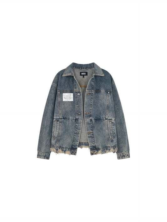 REVERSE DENIM JACKET - FADED BLUE