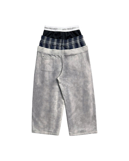MBI | TRIPLE WAISTED SƯEATPANTS - DIRTY GRAY