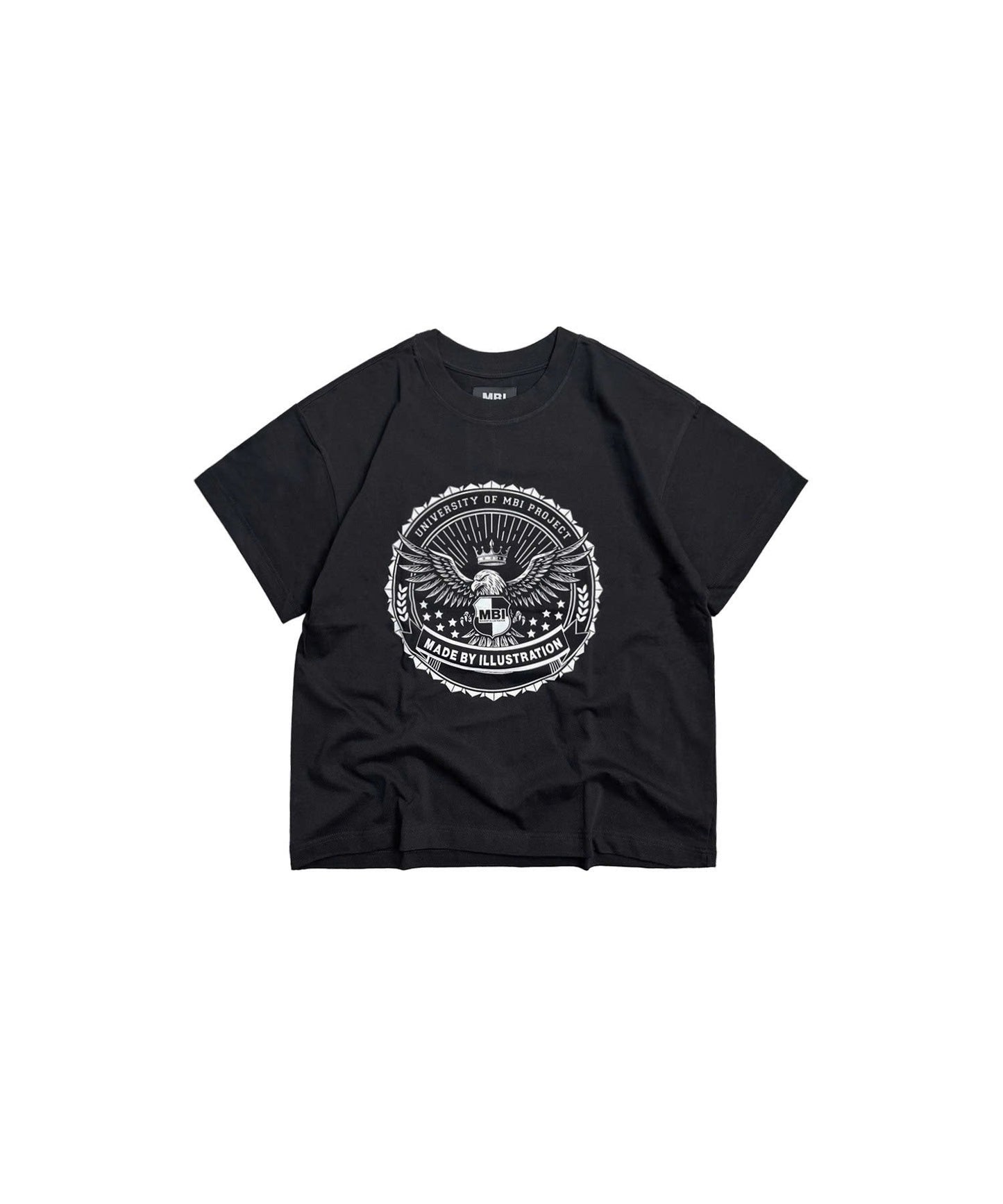 UNIVERSITY LOGO TEE - BLACK
