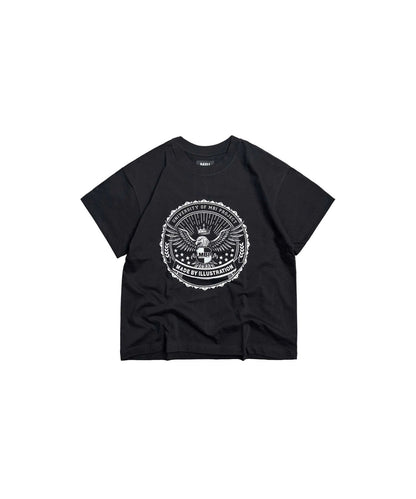 UNIVERSITY LOGO TEE - BLACK