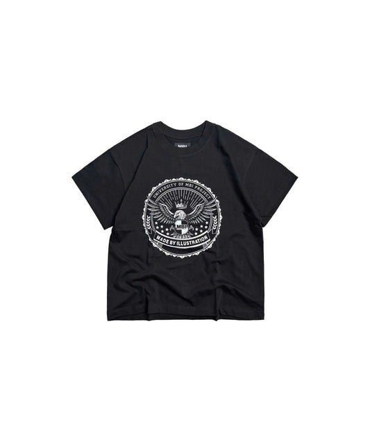 UNIVERSITY LOGO TEE - BLACK
