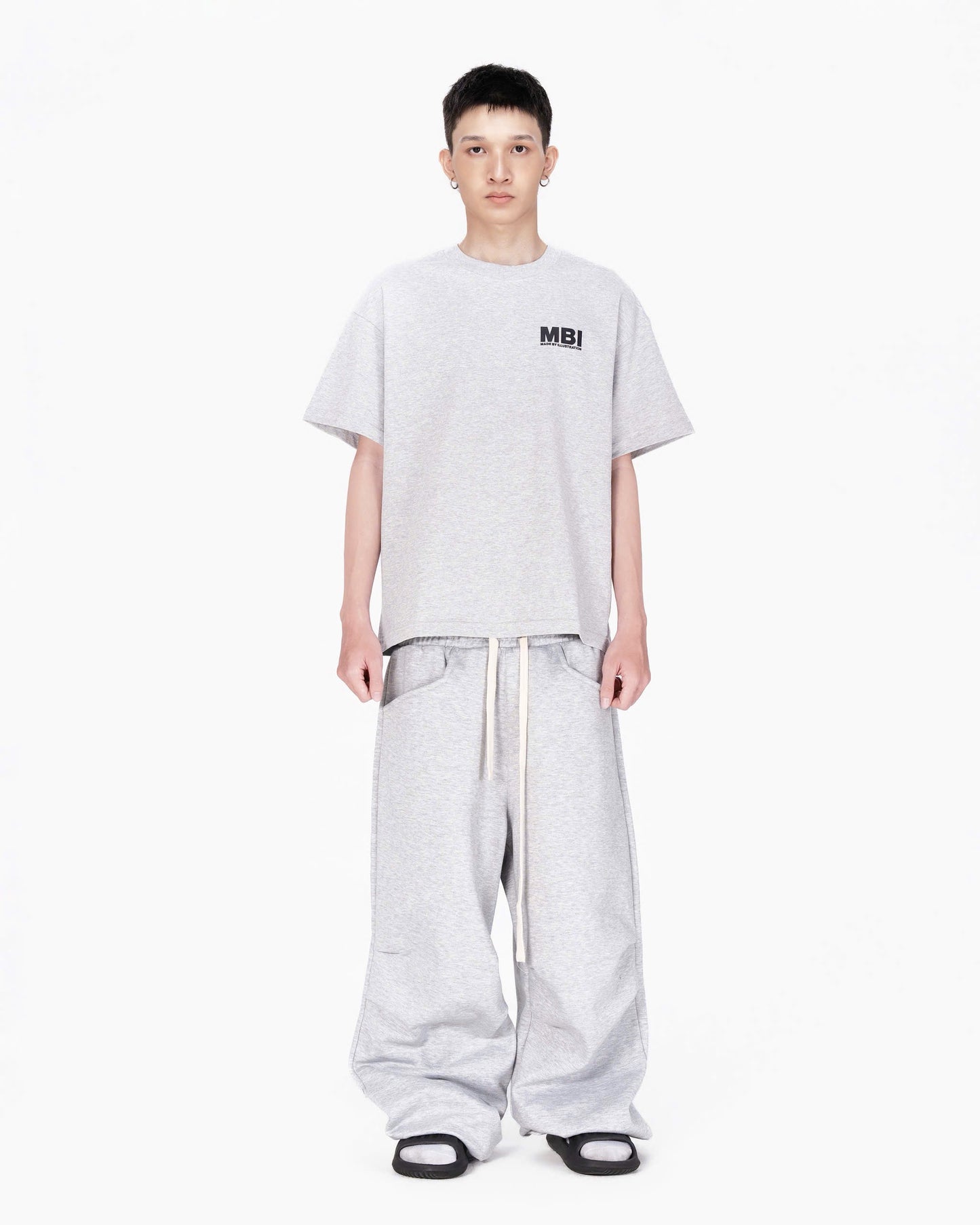 SIGNATURE LOGO SWEATPANTS - GRAY