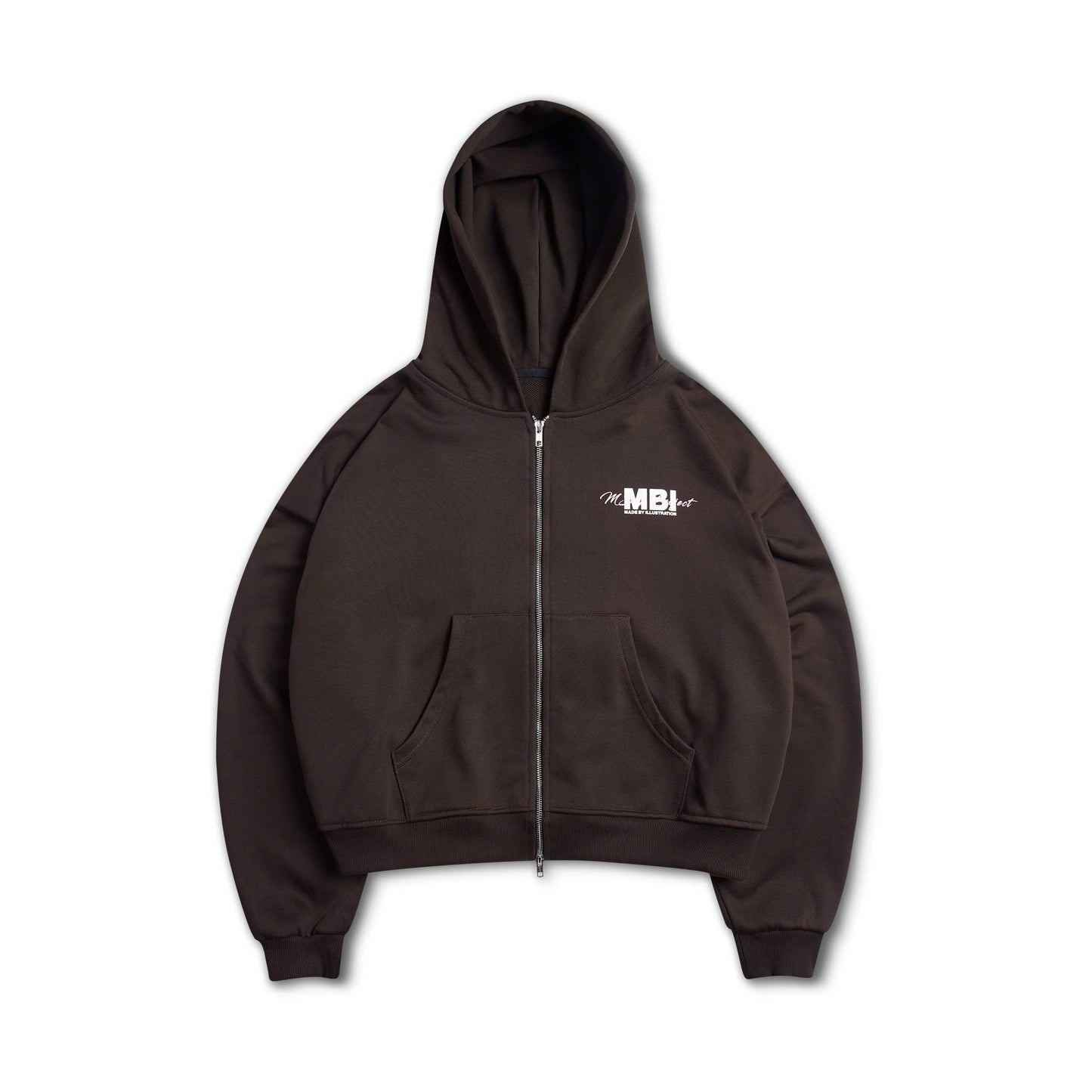 MBI PROJECT ZIP HOODIE - BROWN
