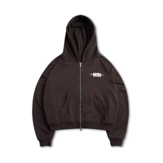 MBI PROJECT ZIP HOODIE - BROWN