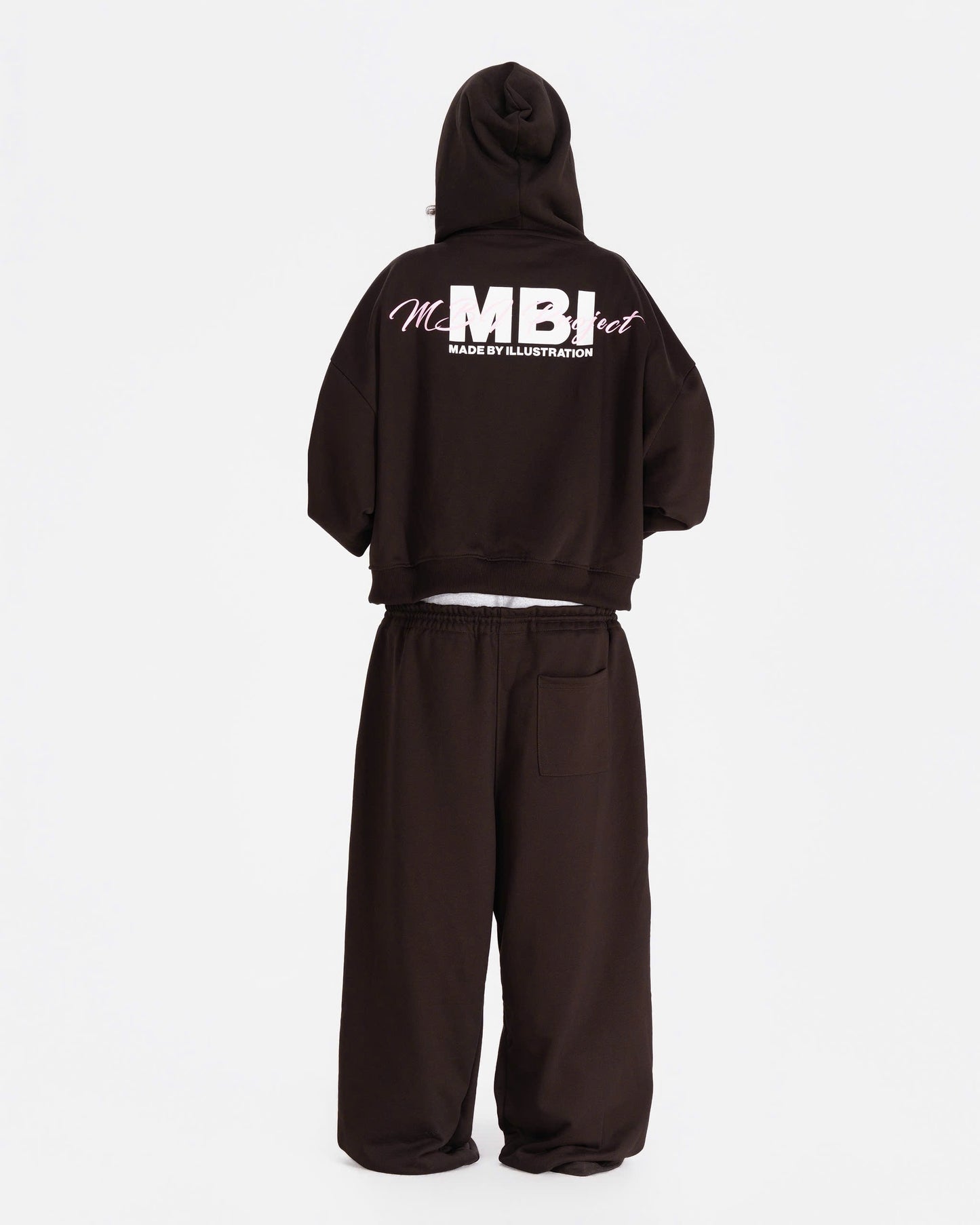 MBI PROJECT ZIP HOODIE - BROWN