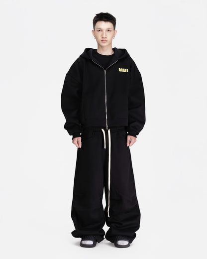SIGNATURE LOGO SWEATPANTS - BLACK