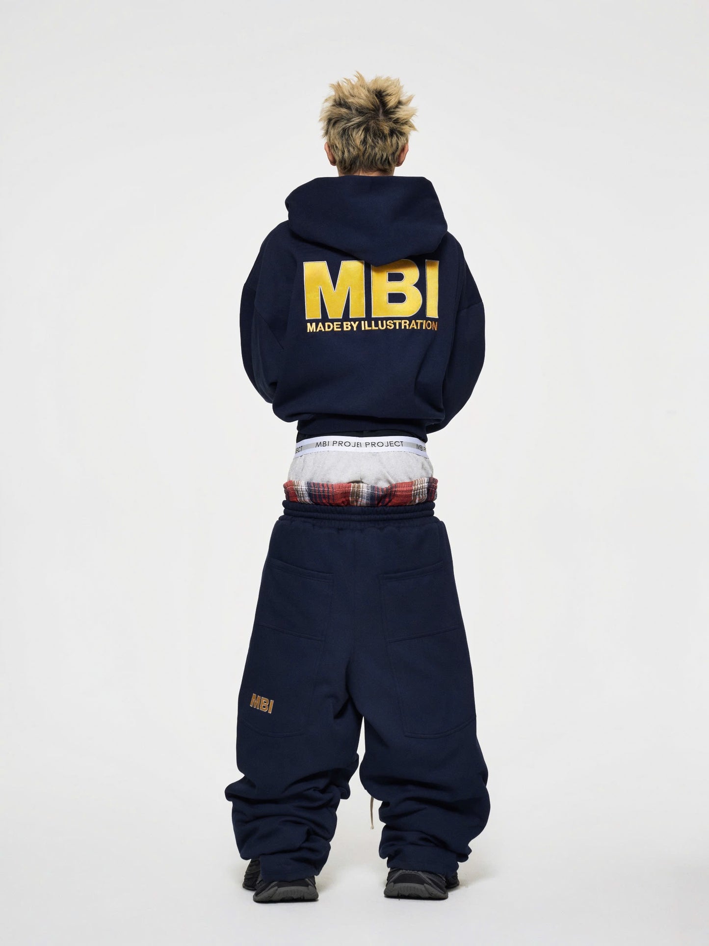 "SIGNATURE" LOGO SWEATPANTS - NAVY