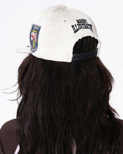 MBI UNIVERSITY SNAPBACK - DIRTY WHITE