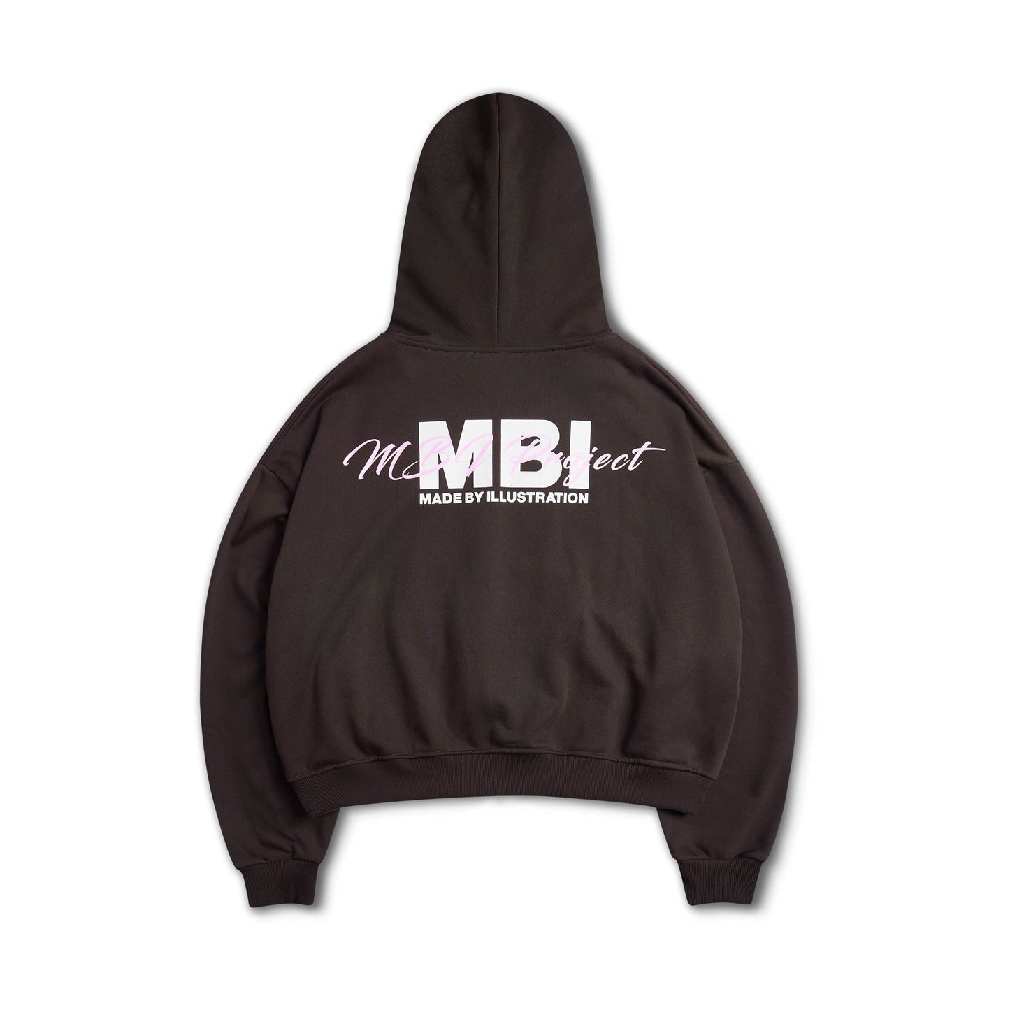 MBI PROJECT ZIP HOODIE - BROWN