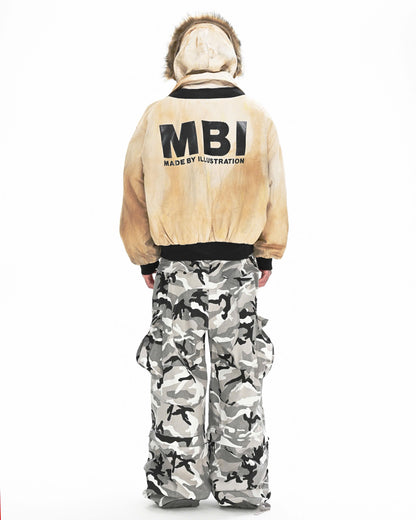 MBI FLIGHT BOMBER JACKET - Dirty Cream