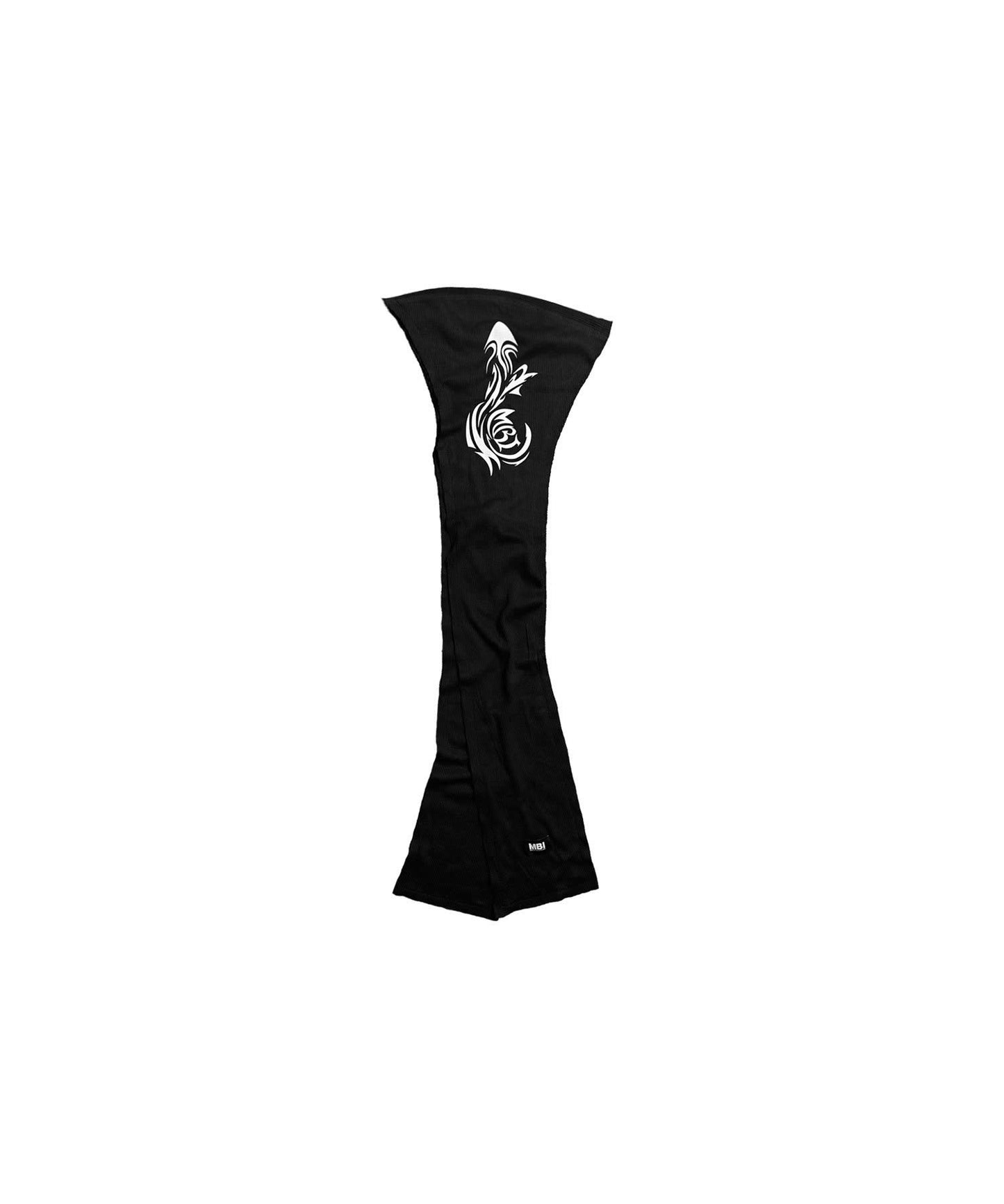 TRIBAL PRINTED SCARF - BLACK