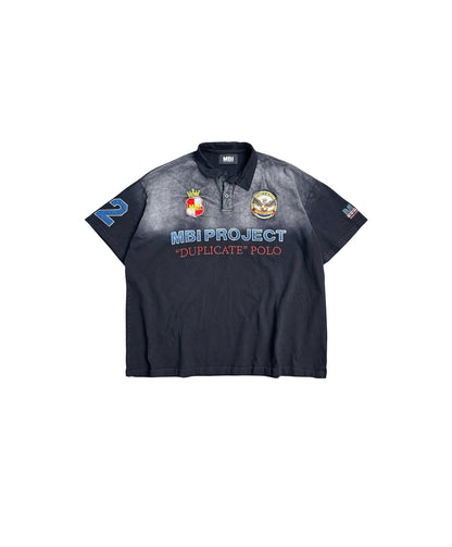 MBI | UNIFORM WASHED POLO - FADED BLACK
