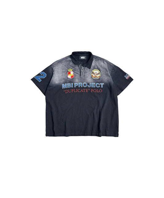 MBI | UNIFORM WASHED POLO - FADED BLACK