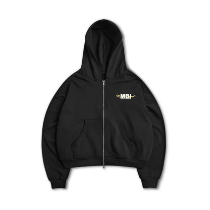 MBI PROJECT ZIP HOODIE - BLACK
