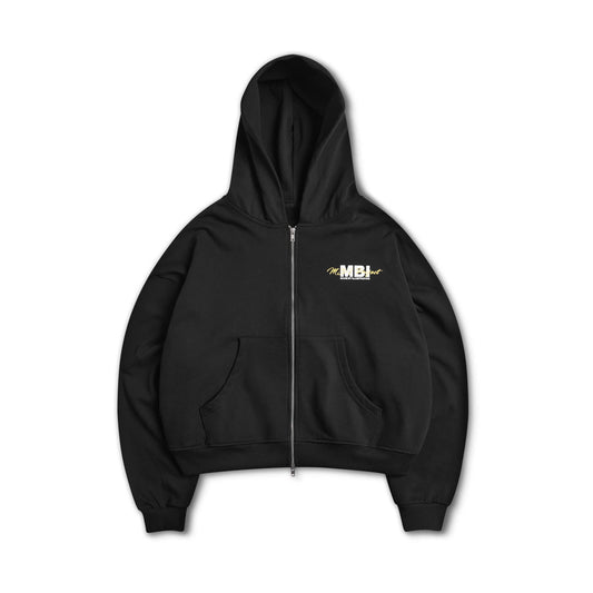 MBI PROJECT ZIP HOODIE - BLACK