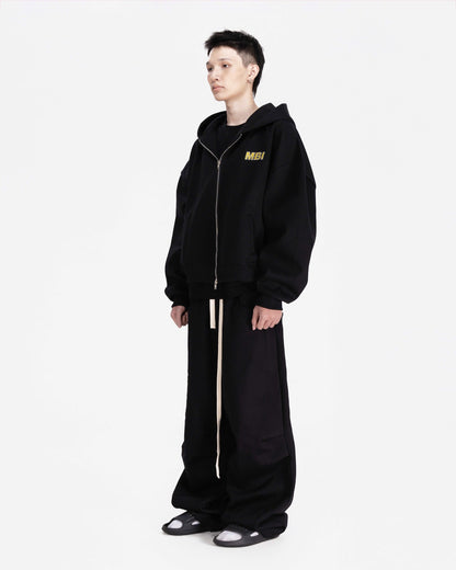 SIGNATURE LOGO SWEATPANTS - BLACK