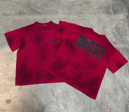 SIGNATURE MBI LOGO T - DIRTY RED