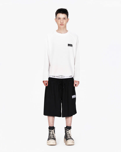 DOUBLE WAISTED SHORT - BLACK