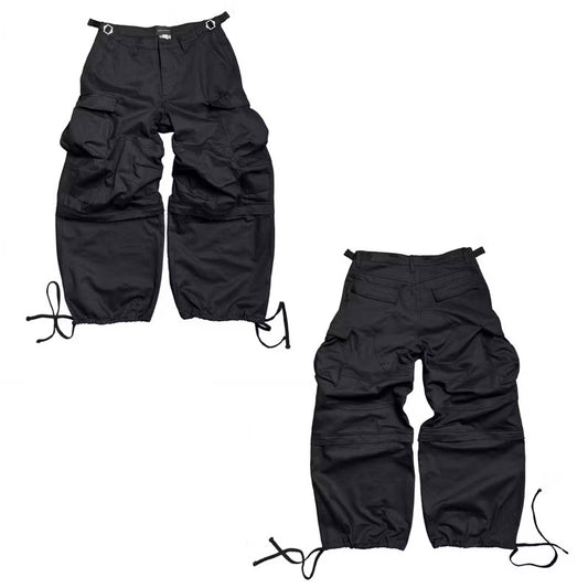 MBI | 2IN1 FADED MILI PANTS - BLACK