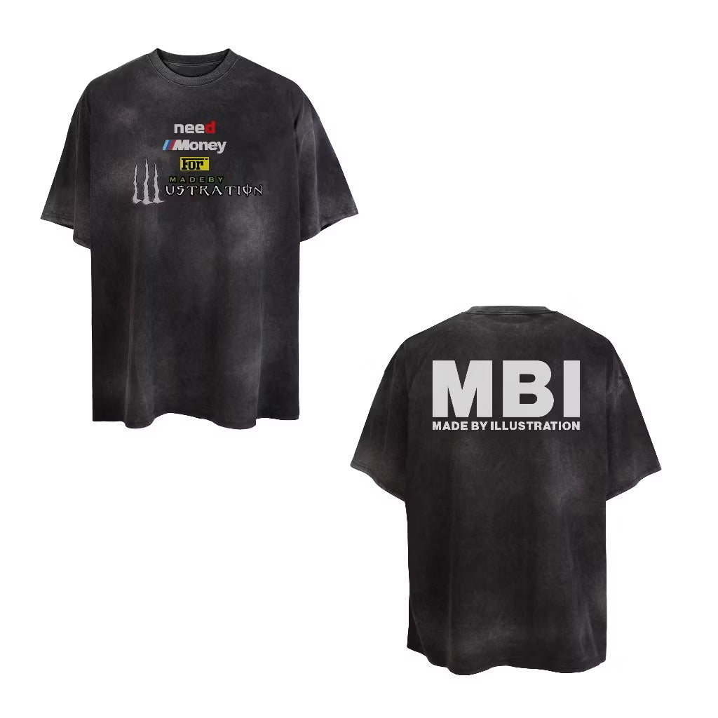 MBI PARODY LOGO WASHED T