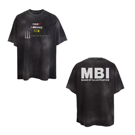 MBI PARODY LOGO WASHED T