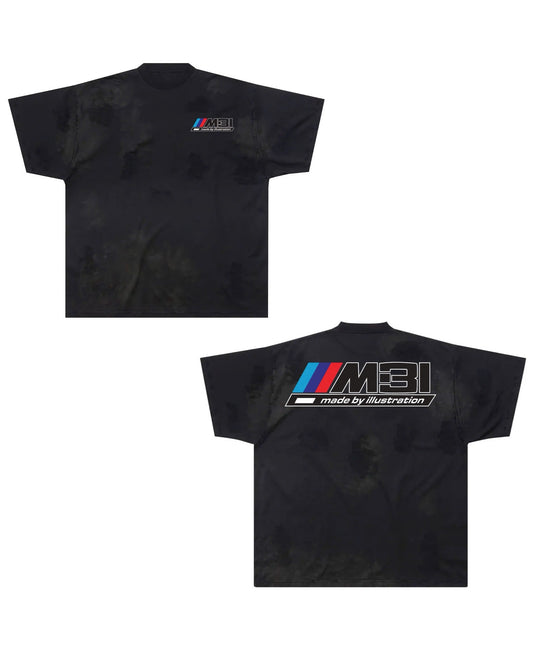 M LOGO PARODY T - FADED BLACK