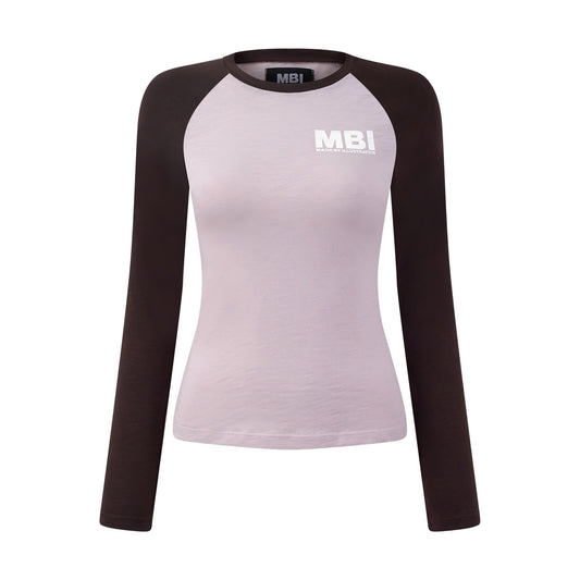 BABY RAGLAN SLEEVE - BROWN PINK