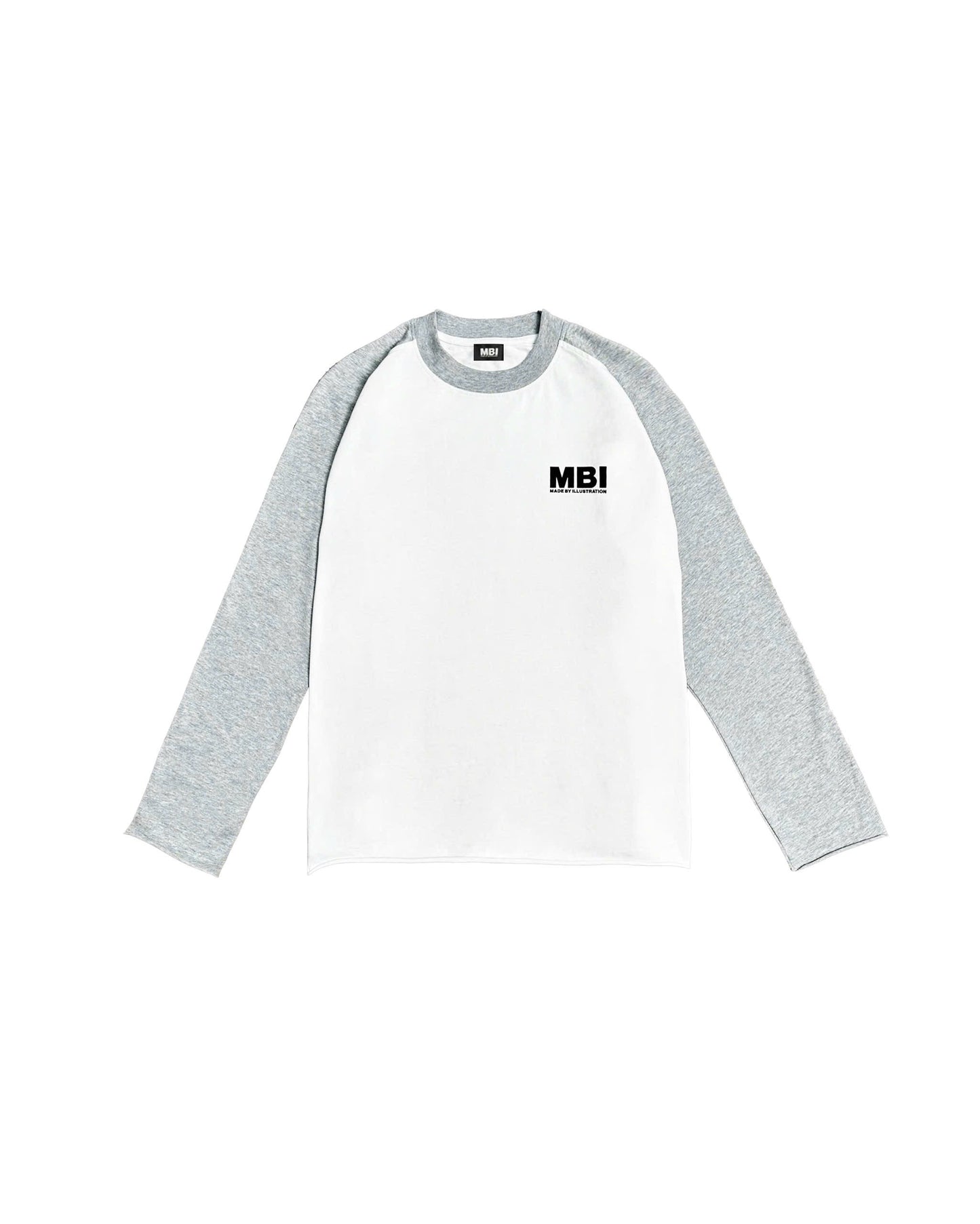 POLICE LOGO RAGLAN LONGSLEEVE - GRAY