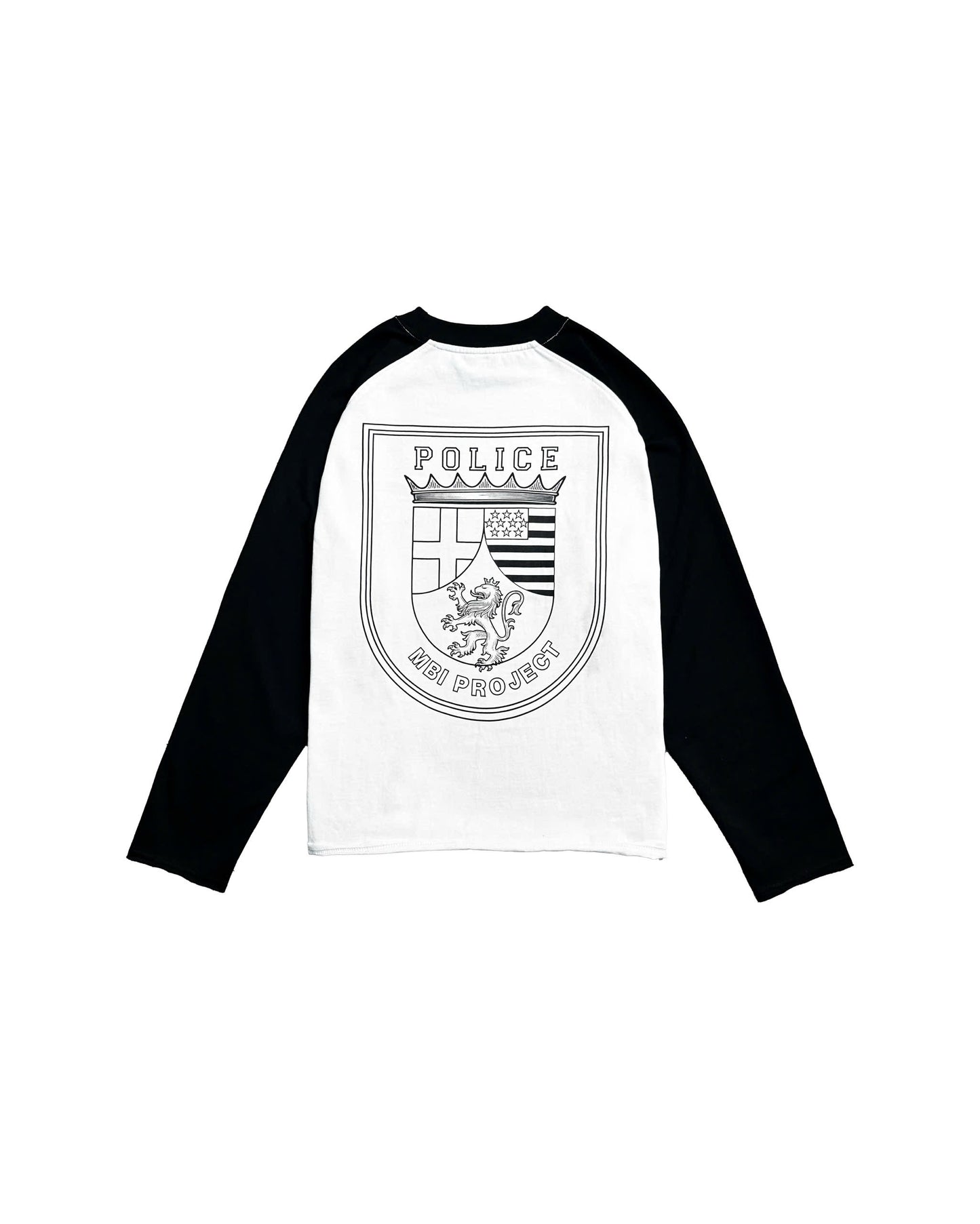 POLICE LOGO RAGLAN LONGSLEEVE - BLACK